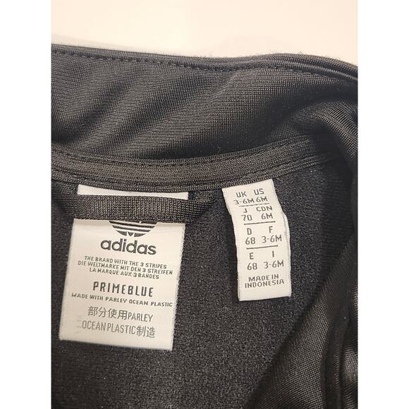 Adidas Logo Black Running Track Jacket Kidcore Sz 3-6 months K0001 - Picture 4 of 5